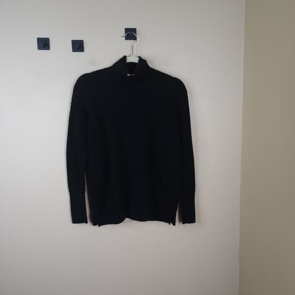 Lululemon Warm and Restore Merino Wool Pullover Sweater in Black Size 10 - Picture 1 of 10